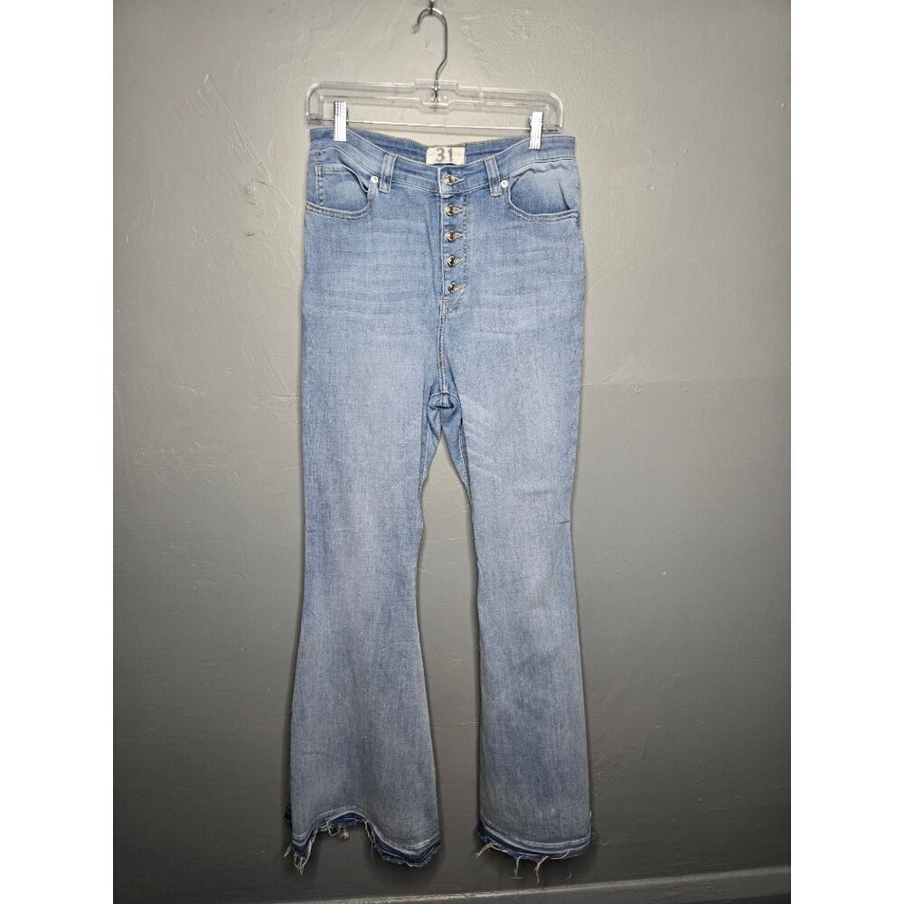 We The Free Irreplaceable Bell Bottom Button Fly Jeans Free People size 31 - Picture 13 of 13
